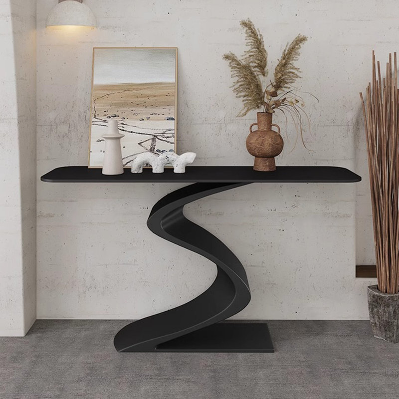 Console Minimalist Creative, Noir, H 31,5 po x l 55,1 po x P 14,6 po, Noir