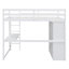 Lit mezzanine en bois avec garde-robe intégré