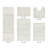 Makaylynn Premium 100% Cotton 5 Piece Bath Rug Sets with Non-Slip Backing, Machine Washable, Luxurious Solid Pattern Super Absorbent & Tufted Weave Bath Mat for Bathroom, Shower, and Tub-124791294
