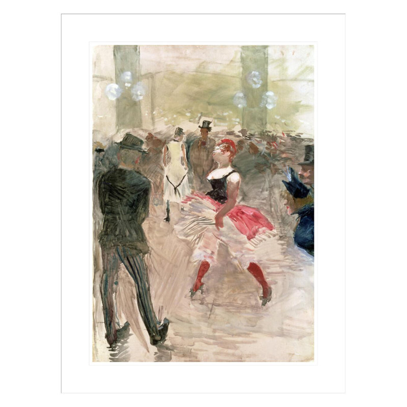 «At the Elysee Montmartre» par Henri de Toulouse-Lautrec, impression giclée encadrée, H 29,5 po x l 22,59 po