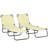 Outsunny Folding Chaise Lounge Pool Chairs, Outdoor Sun Tanning Chairs With 5-Level Reclining Back, Steel Frame For Beach, Yard, Patio,-1427330554-1427330548