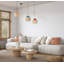 Luminaire suspendu naturel DUO en jute 3-97867725-97867724