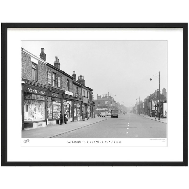 Patricroft, Liverpool Road C1955 by Francis Frith - Single Picture Frame Print, 60cm H x 80cm W x 2.3cm D