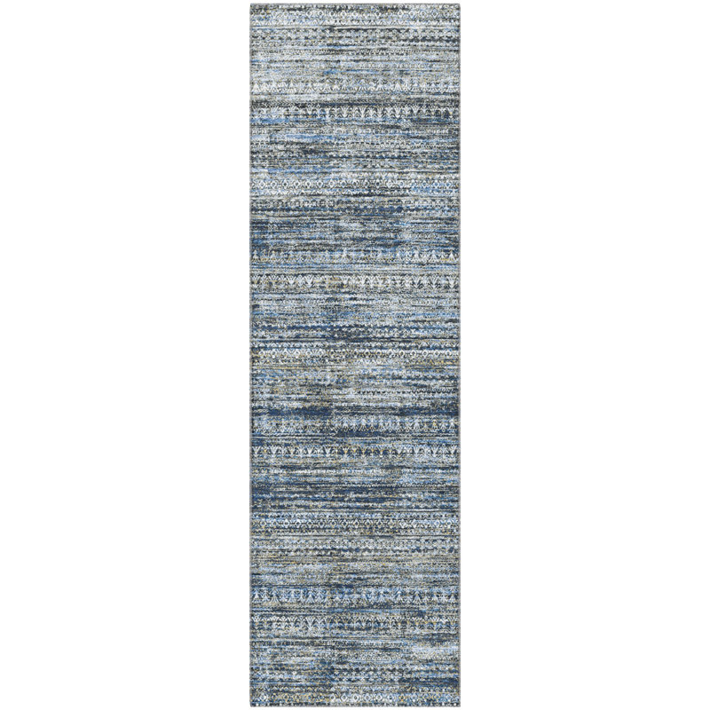 Premium Machine Washable Pinkston Stripes Rug, Runner 2'3" x 7'6"