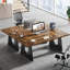 Bureau de direction en bois de 70,86 pouces, grand bureau d'ordinateur avec plateau de table épaissi et base en bois pour le bureau personnel-1078176770-1101691260