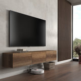 Colima Modern Floating TV Stand Up to 80" TVs Wall-Mounted Media Console with Storage Cabinet