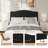 Upholstered Linen Headboard with Adjustable Height-1015513047-1015513046