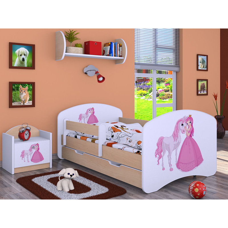 Nordham Storage Kids Bed, Cream