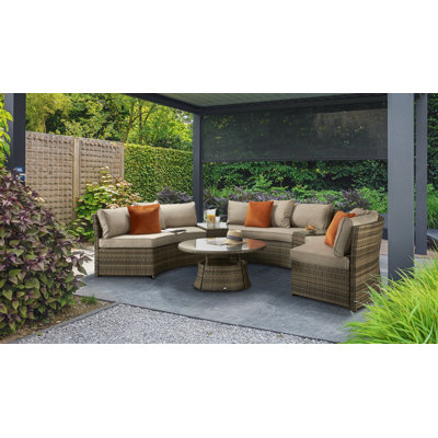 Janet 6 Seater Rattan Sofa Set