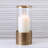 Plaid Etched Glass Hurricane-Antique Brass