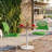 Fully Assembled Plastic Armless Stackable Patio Dining Chairs Set of 2, Stacking Chairs With Metal Frame, Balcony Side Chairs for Indoor & Outdoor Use-319283794