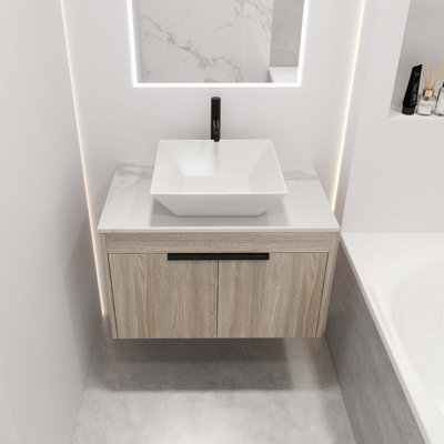 Wall Mounted Bathroom Vanity Set