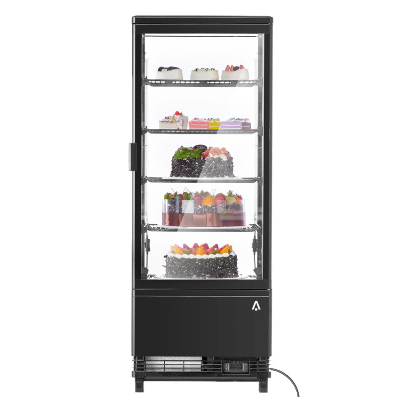 Vitrine réfrigérée pour comptoir de 3,5 pieds cubes pour cuisine d'extérieur sans givre