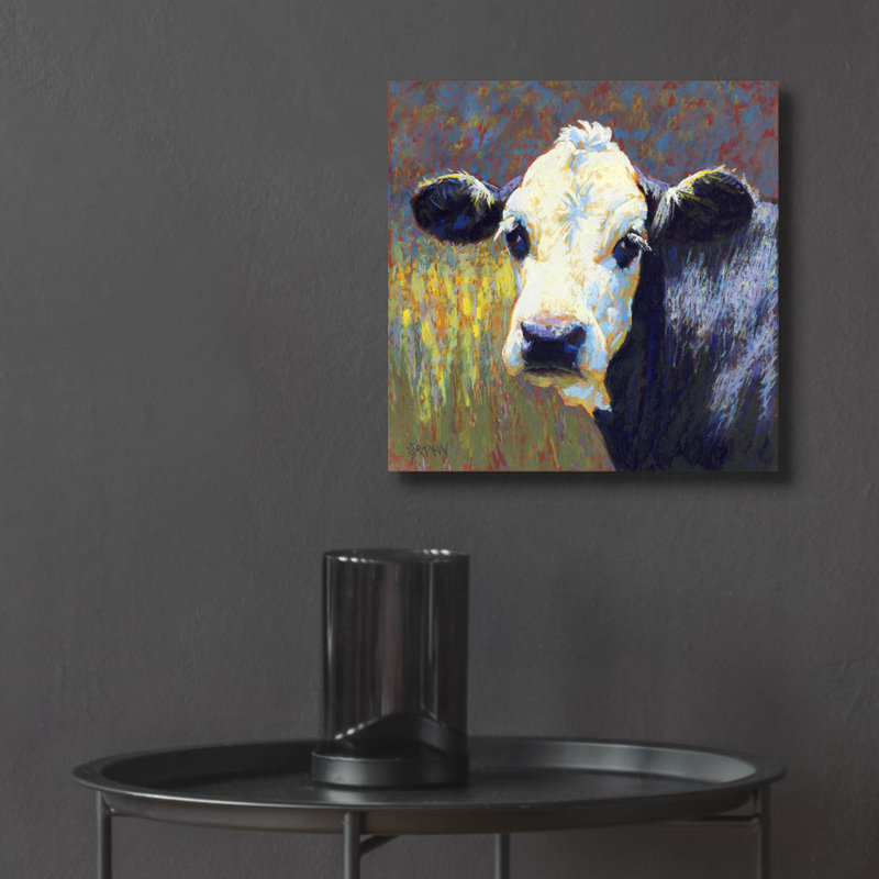 " Moo " by Rita Kirkman, 12" H x 12" W