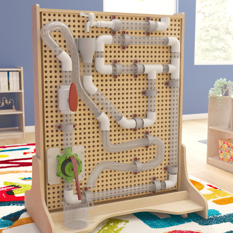 Bright Beginnings Commercial Grade 80 Piece Pipe Builder Set for Modular STEAM Wall Systems (Not Included)