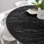 Table de bar Lippa, plateau rond en marbre artificiel, par Modway-410900530-410900531-410900533
