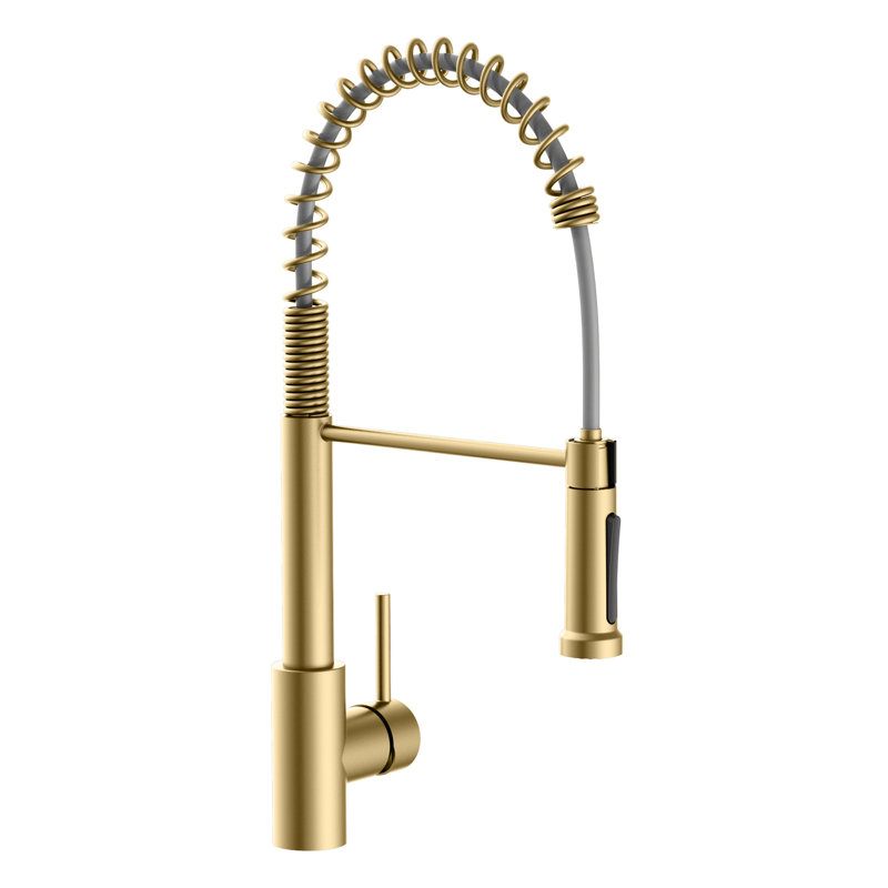 Vetta Pull Down Kitchen Faucet, Gold