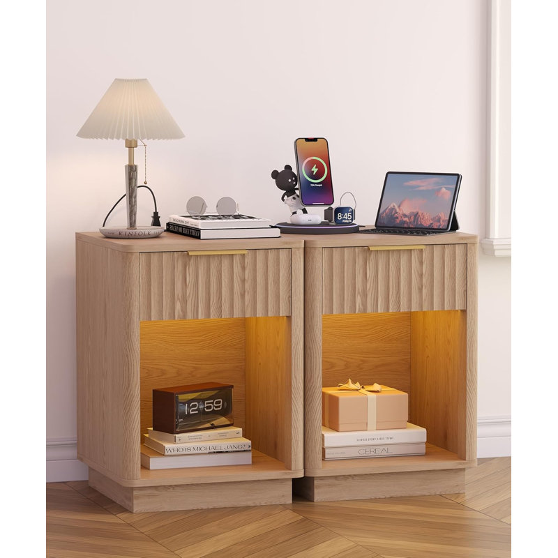 Groove Bedside Table