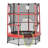 Φ5FT Kids Trampoline With Enclosure Net, Springless Design, Safety Pad And Steel Frame For Indoor Outdoor, Toddler Round Bouncer For Age 3 To 6 Years RED