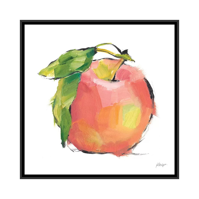 "Designer fruit I" par Ethan Harper, reproduction d’art, H 37 po x l 37 po x P 1,5 po, Pas de tapis, Toile avec cadre noir