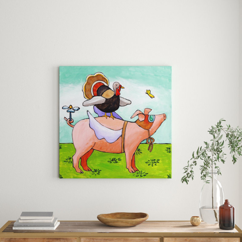 Janet Nelson - Wrapped Canvas Painting, 81cm H x 81cm W x 3.81cm D