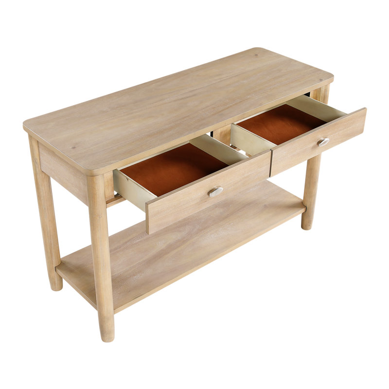 Mobilier de salon classique 1 pièce avec 2 tiroirs et tablette ouverte