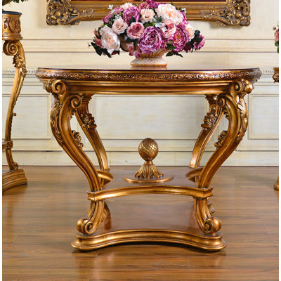 Regency 48'' Glass Top Console Table