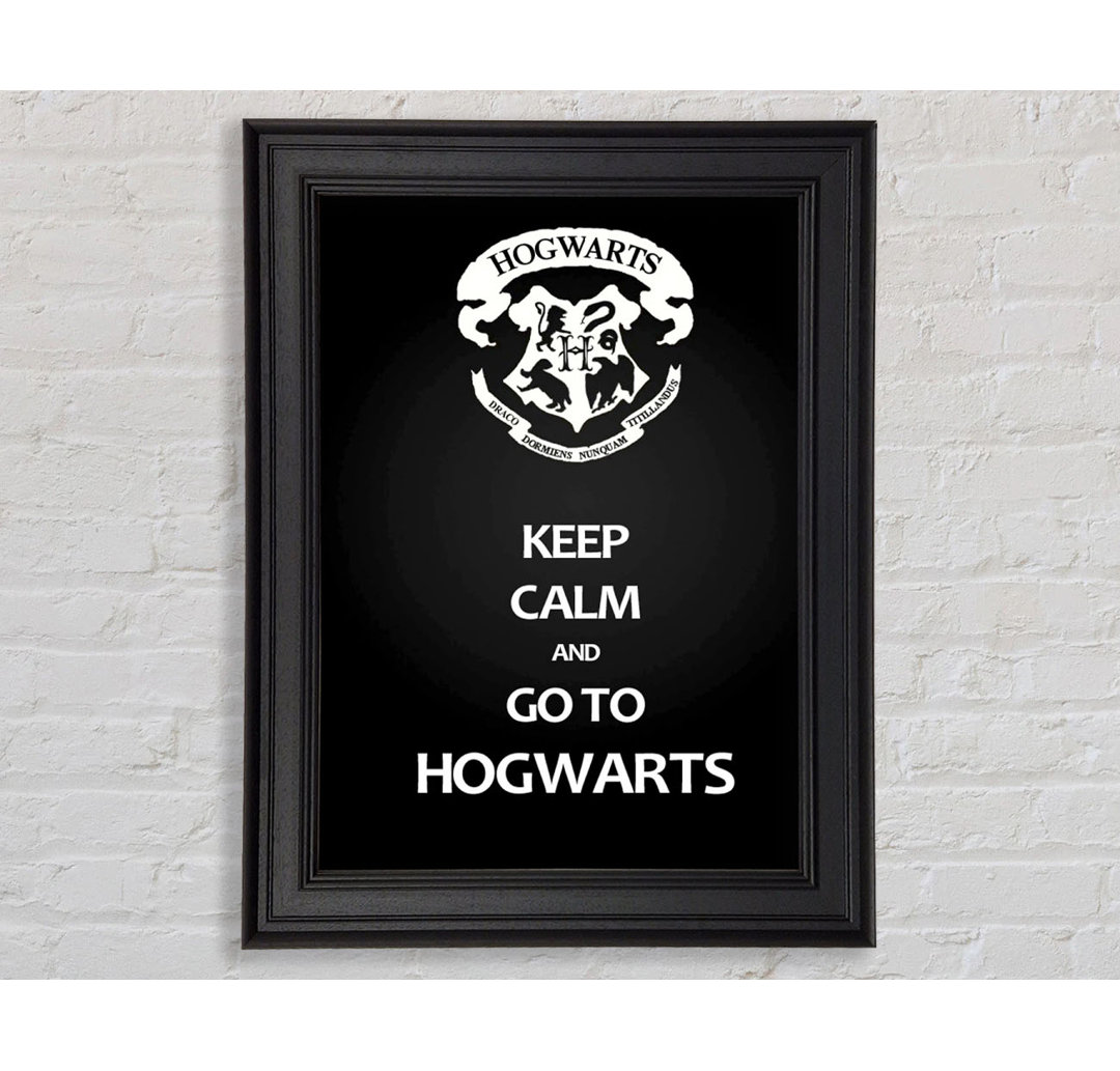 Keep Calm Hogwarts Gerahmter Druck