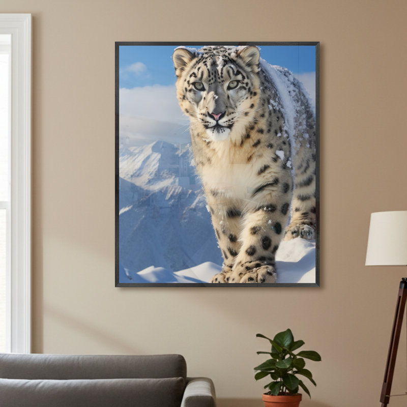 Single Picture Frame LED Illuminated Wall Art Wall Art on Glass / Aluminium, 60 cm H x 50 cm W