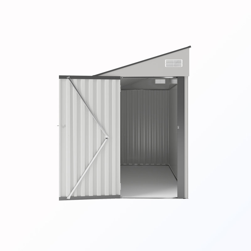 Abri de jardin avec porte simple, Blanc