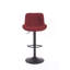 Tabouret de bar simple à hauteur réglable avec repose-pieds et pied pivotant, ensemble de 2