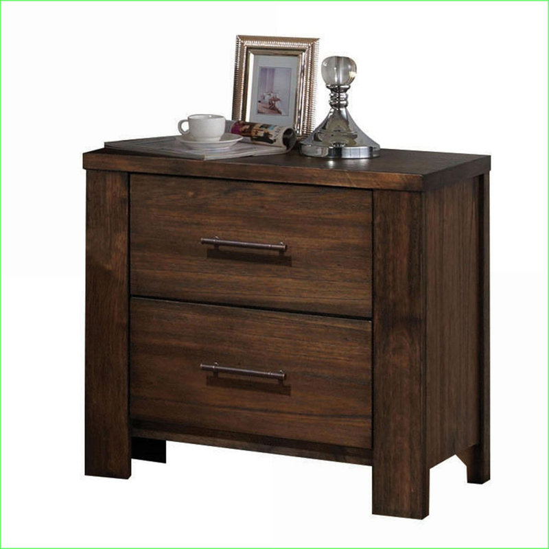 Table de chevet 2 tiroirs Oak