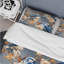 White And Blue Bird Floral Serenade I Floral Duvet Cover-278182548