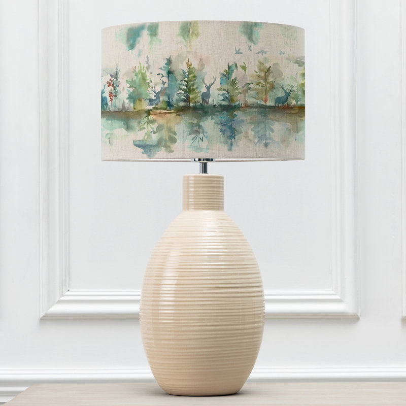 Epona Ceramic Table Lamp, Cream