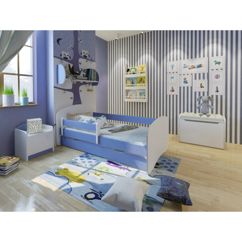 Kids with Drawers, 70 x 140 cm, Blue