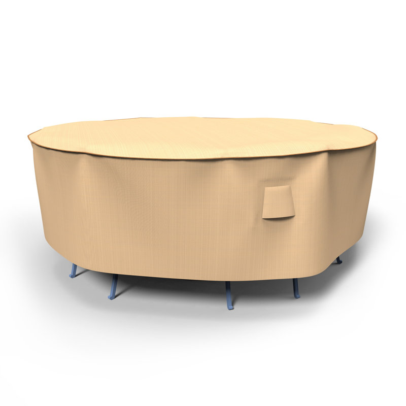 Eduardo Outdoor Patio Table & Chairs Set Cover, Medium - 88" Diameter x 30" Drop
