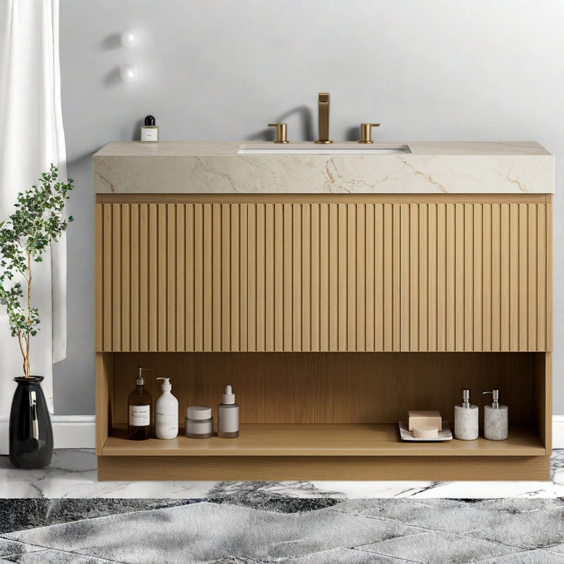 Meuble-lavabo moderne avec rangement, 30 po, 47.64