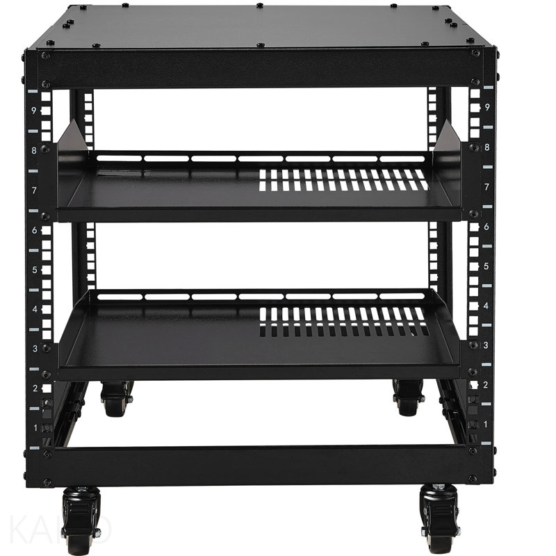 9u 4 Post Open Frame Server Rack Network Enclosure 23''-40'' Adjustable
