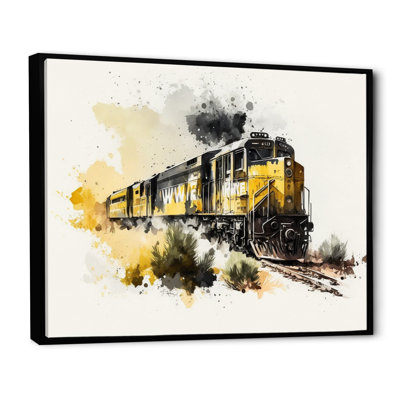 Rhythm Of The Train II - Transportation Train Canvas Print