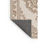 Tapis oriental moelleux moelleux en beige-1037368196