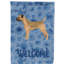 Caniche en polyester à 2 côtés 40 x 28 po standard welcome drapeau maison-957493130
