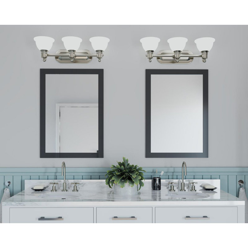 Vangorder 3 - Light Dimmable Vanity Light, Brushed Nickel