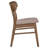 Husnain Dining Side Chair Walnut and Brown