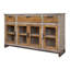 Buffet en bois de pin massif à 3 tiroirs 67,75 po Benny