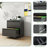 2 Drawer Lateral File Cabinet With Lock, Metal Lateral Filing Cabinet For Home Office, Steel Wide Horizontal Filing Cabinets For Letter/Legal/A4/F4 Hanging Files (Black)-939963385
