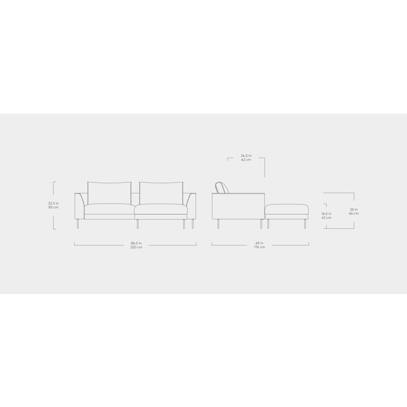 Renfrew Loft Bi-Sectional, Mersey Caribou