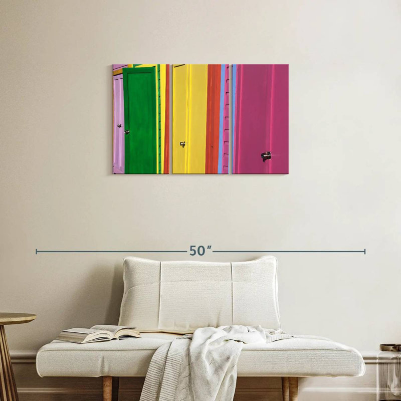 Lilie Vibrant Caribbean Door, 20" H x 33" W