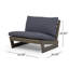 Chaise de terrasse avec coussins Louise-986561436