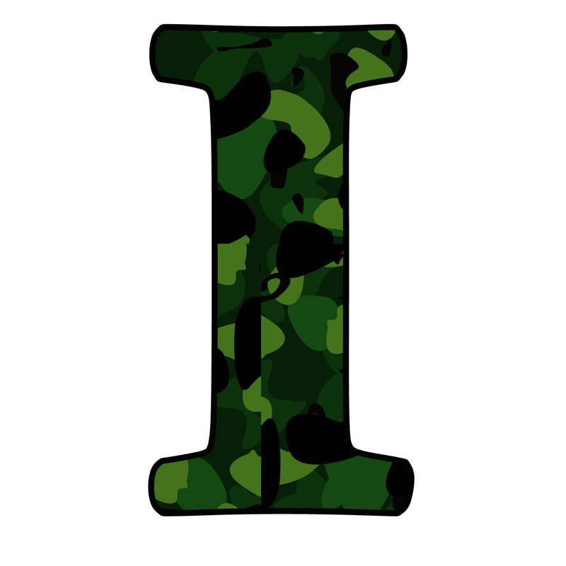 Décalcomanie murale camoflauge militaire, I