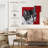 Brampt Cat Tabby On Red-109381087